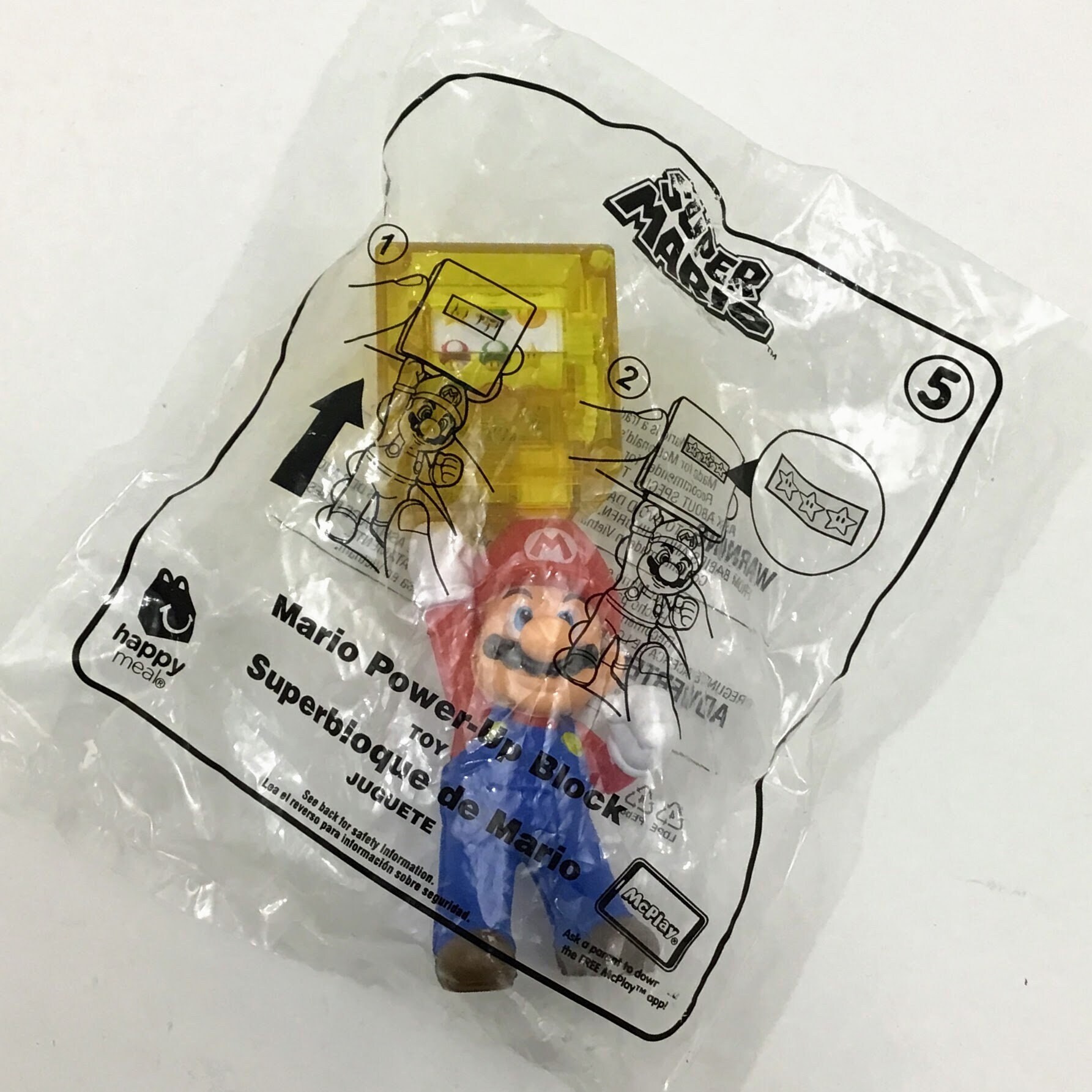 Details about   NEW McDonalds Happy Meal Toy SUPER MARIO BROS Power Up Block Boys 2019 