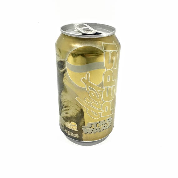 Limited Edition Yoda Gold Star Wars Diet Pepsi Can Collectors