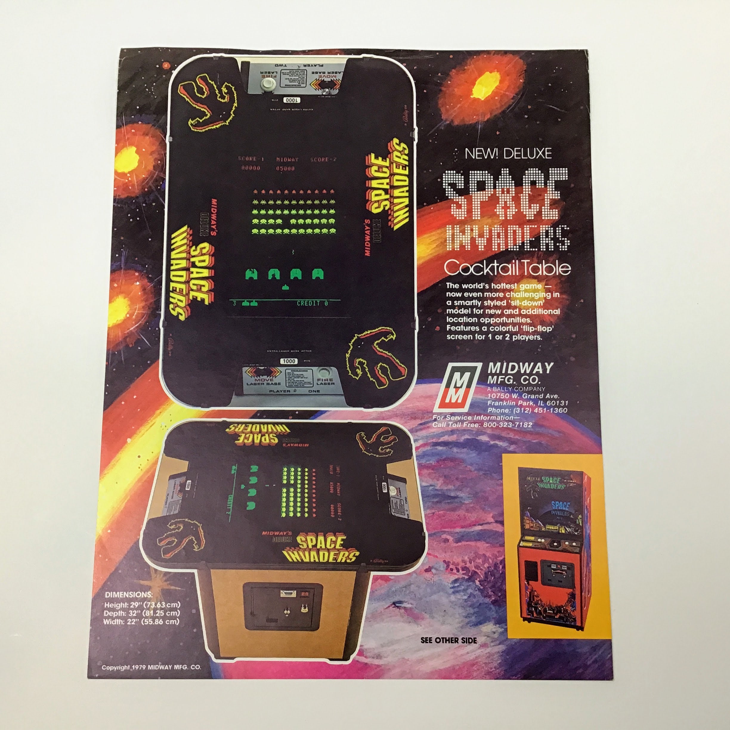SPACE INVADERS Video Game Arcade Flyer - Etsy