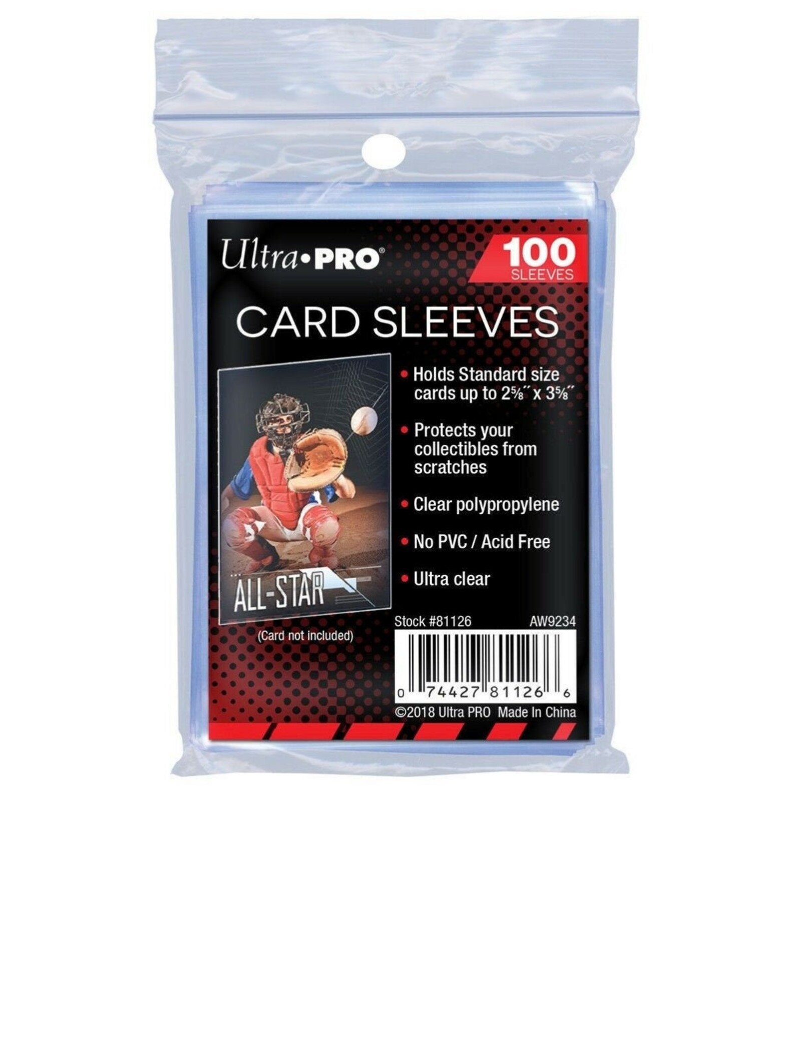 100 Card Sleeves Ultra Pro Premium New Trading Card Sleeves Etsy