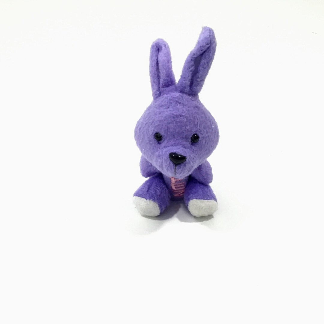 Vintage Purple Bunnie Rabbit Plush PEZ Dispenser Clip Keychain - Etsy