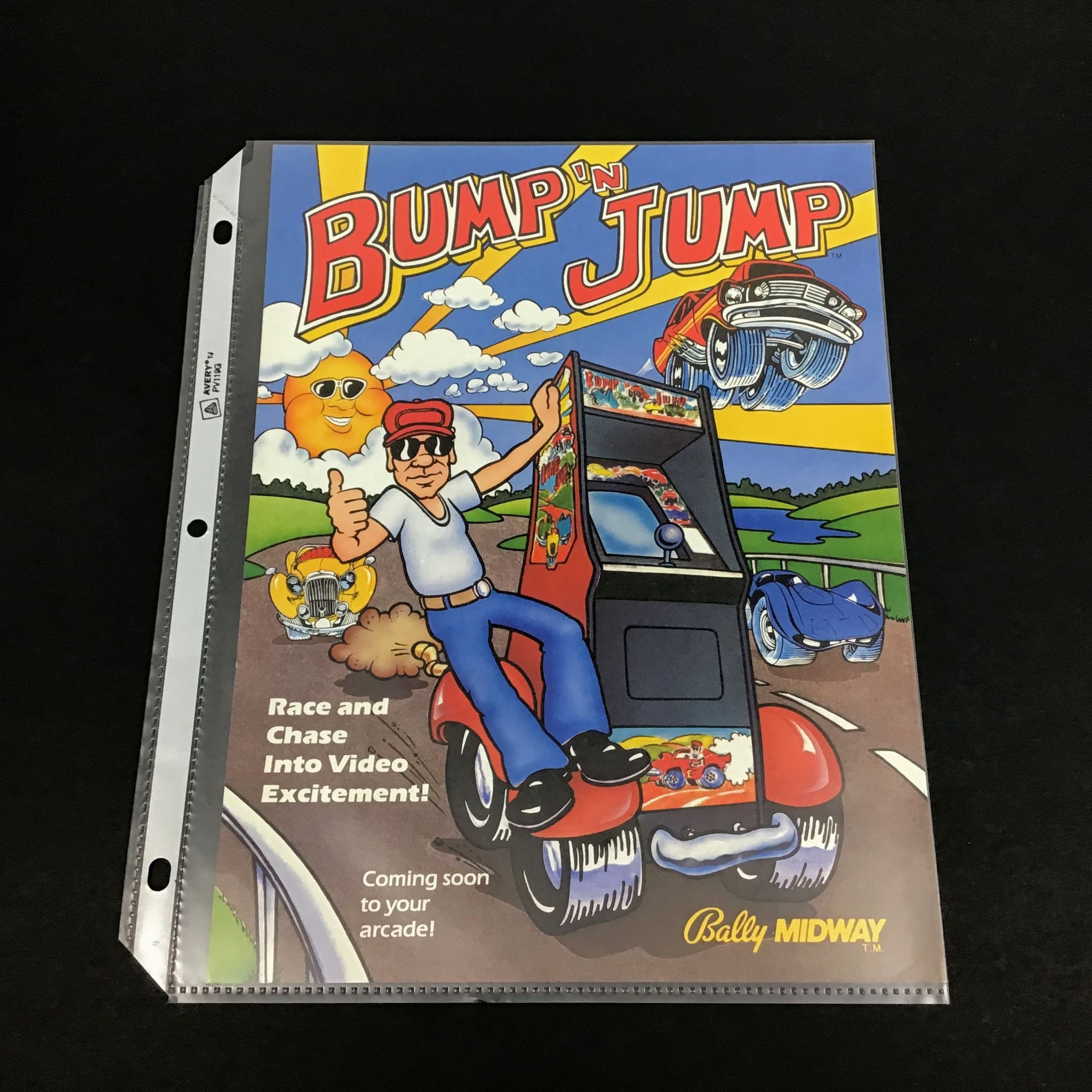 Bump N Jump Arcade Video Game FLYER Vintage Arcade Sales