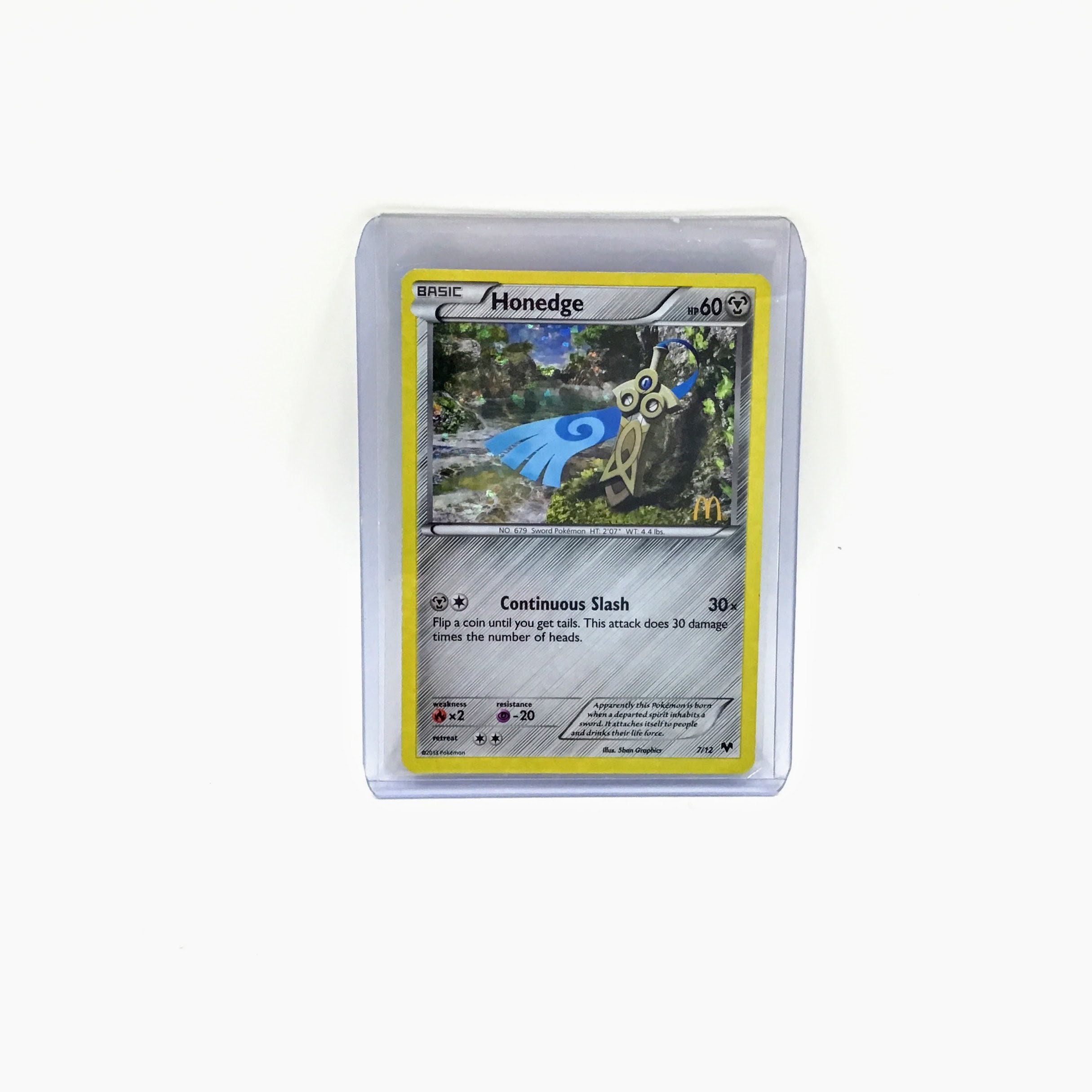 Honedge Mcdonald's Promo Pokmon Holo Card 7/12 Pokemon Card - Etsy