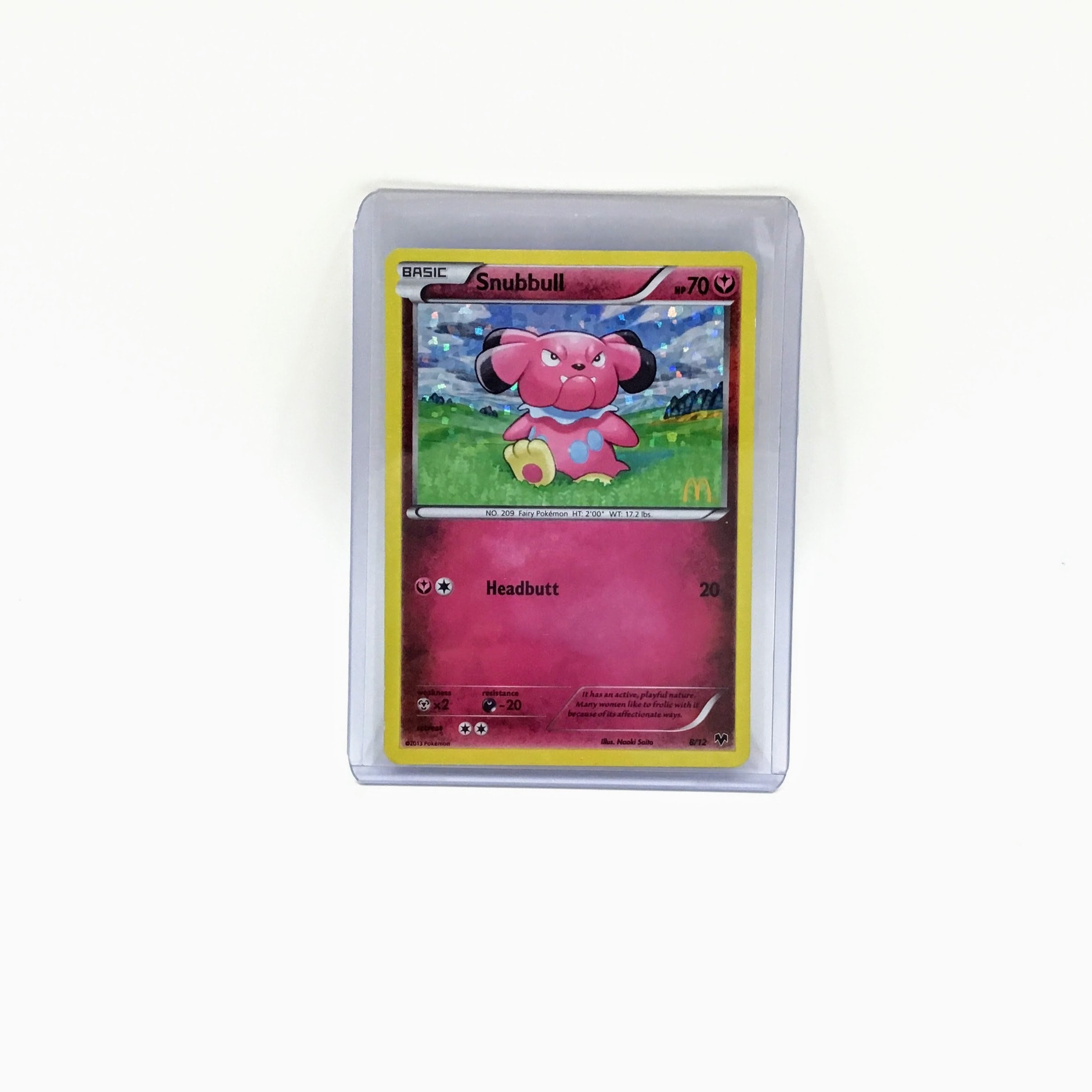 Snubbull 8/12 Holo Mcdonalds Pokémon Card - Etsy