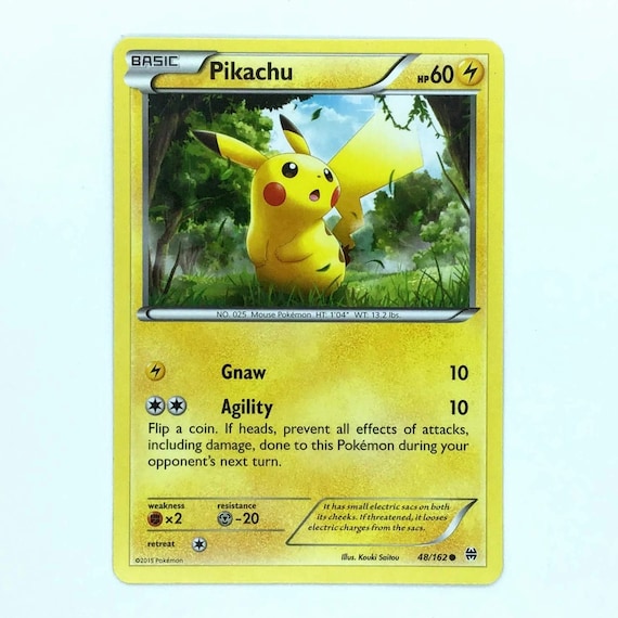 PIKACHU Pokémon Card XY Breakthrough - Etsy