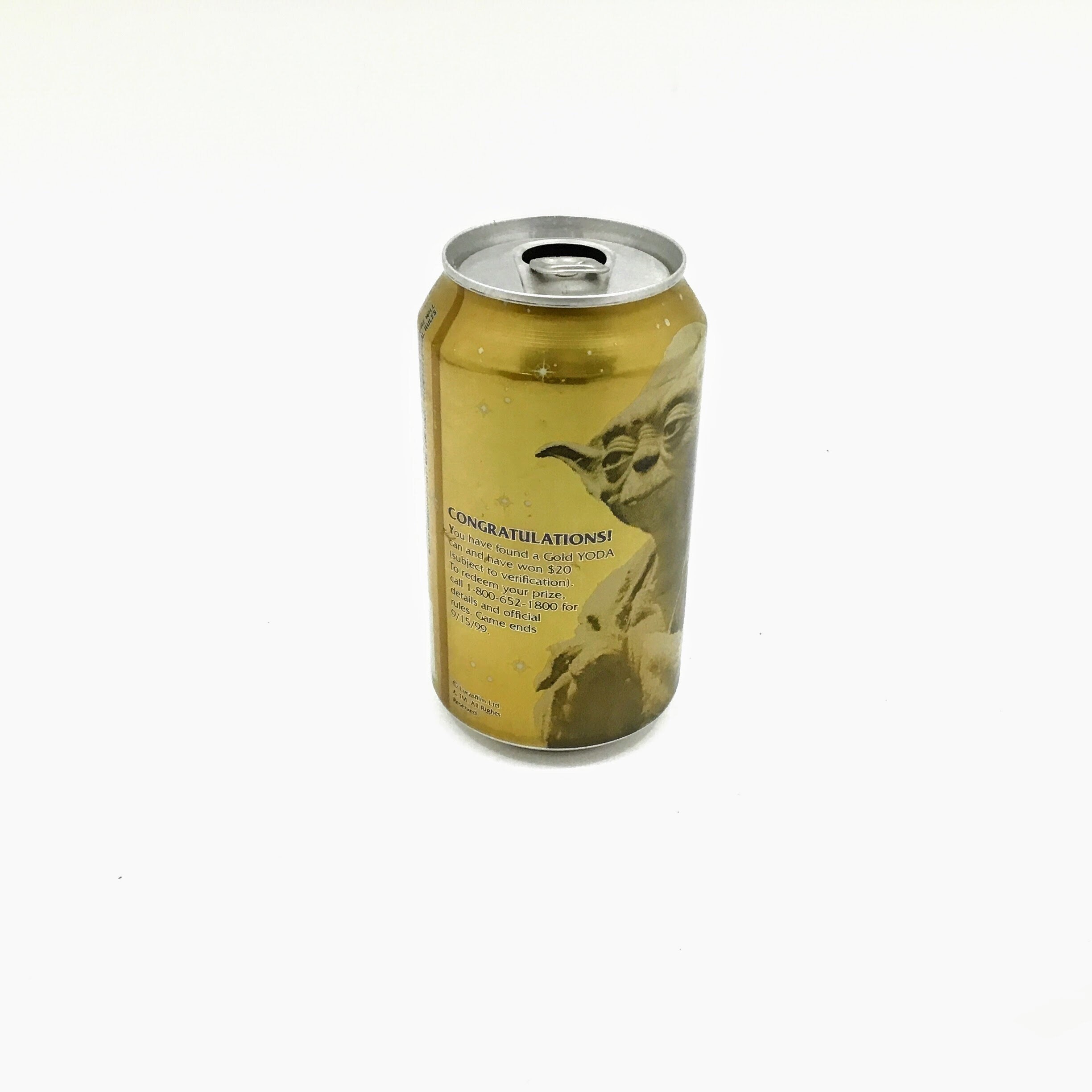 Diet Pepsi Gold YODA STAR WARS Can Etsy