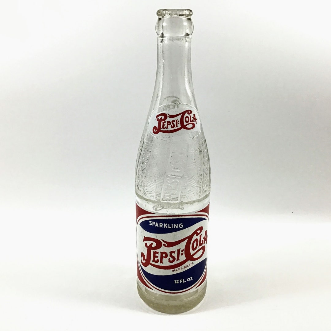 VINTAGE Pepsi Cola 12oz Bottle Pepsi-cola Soda Pop - Etsy
