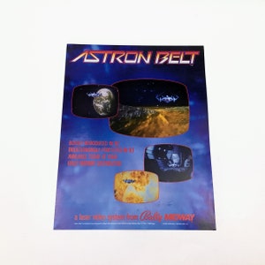 Astron Belt Video Game Arcade Flyer - Bally Midway Arcade Sales Flyer