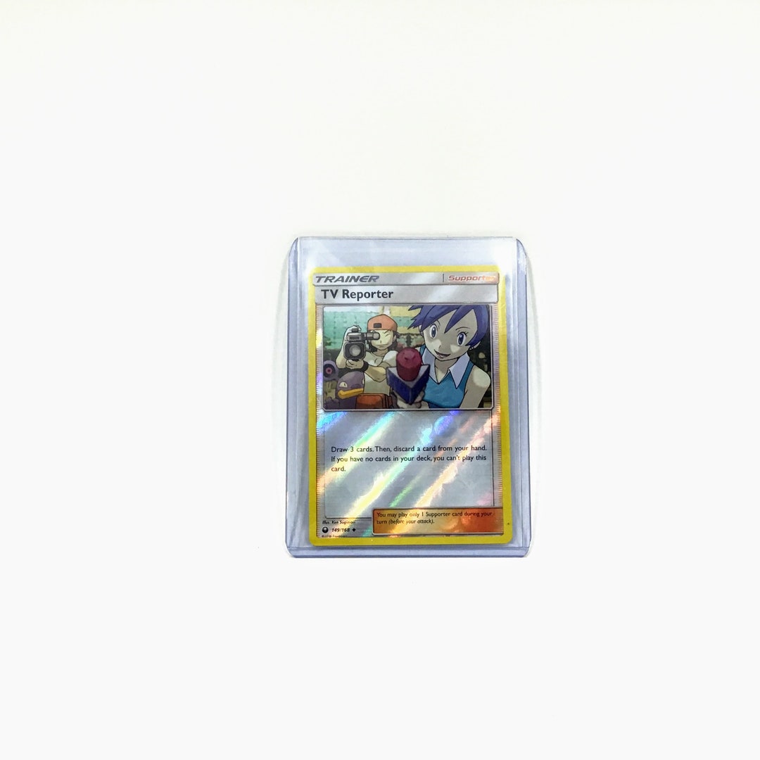 tv reporter pokemon card Trainer TV Reporter Pokemon Card 149/168 Reverse Holo