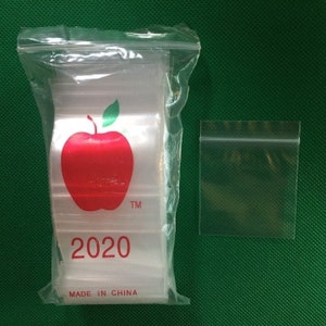 Reusable LDPE Small Zip Lock Baggies Using for Jewelry Pills Accessories -  China Apple Baggies, Mini Apple Baggies