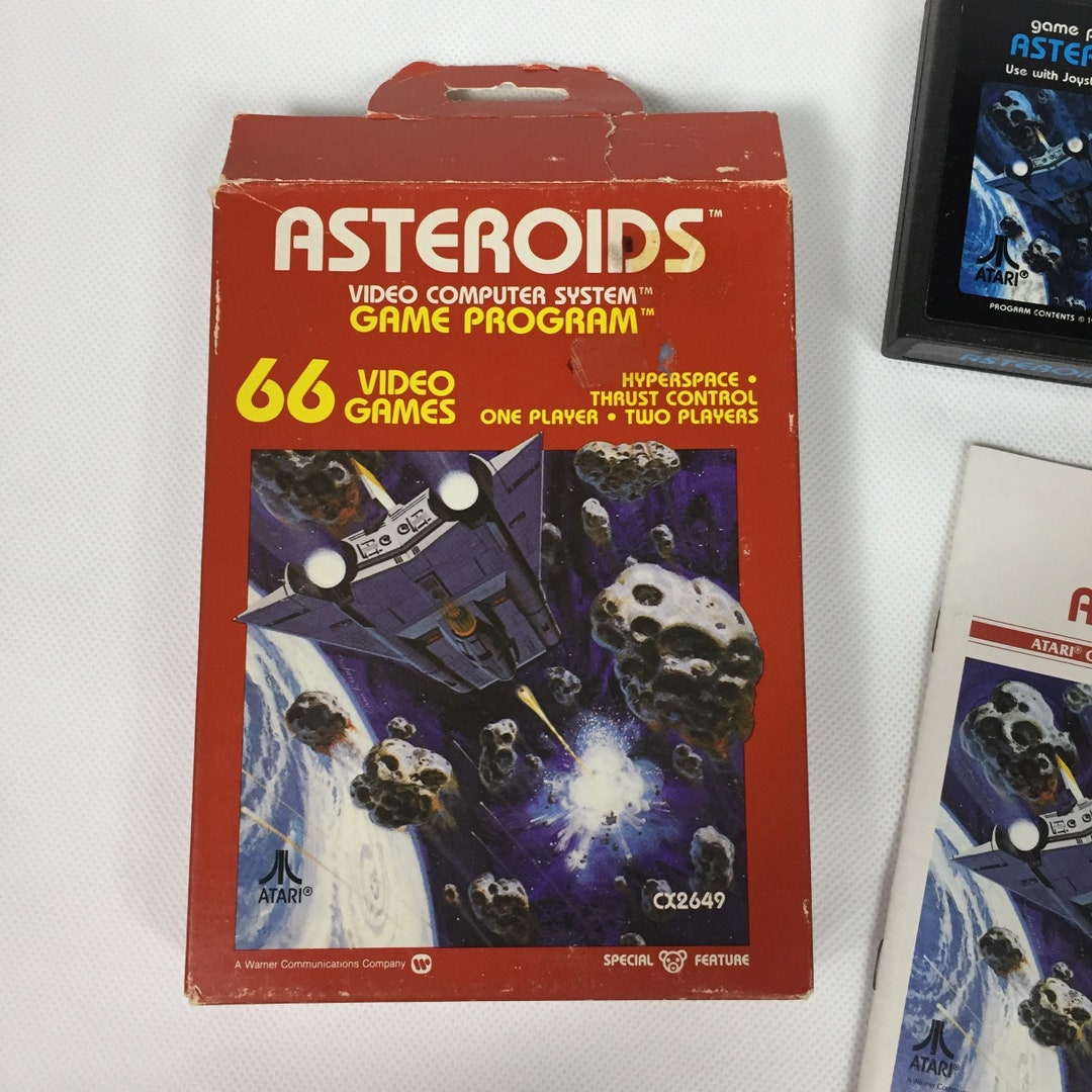Atari 2600 Astreoids Video Game and Box - Etsy