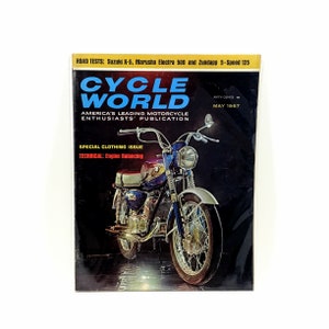 CYCLE WORLD Magazine May 1967 SUZUKI X-5 Invader Cover Vintage Motorcycle