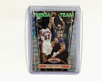 Jeff Malone Beam Team 10 Insert Card Topps Stadium Club Basketball Cards Utah Jazz