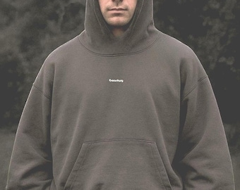 Weighted Hoodie | Heavyweight Oversized Cotton Hoodie | Cocoa Ash