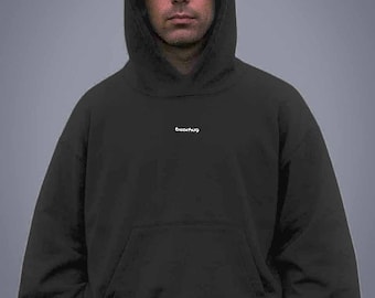 100% Cotton Heavyweight Hoodie | Midnight Black