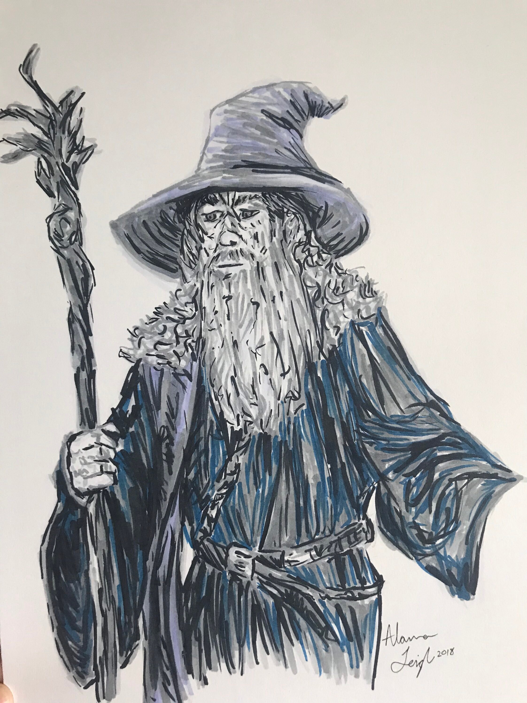 How To Draw Gandalf Lord Of The Rings Step by Step Drawing Guide by  catlucker  DragoArt