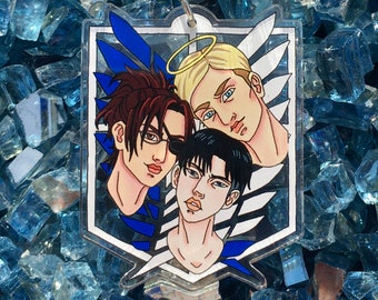 Attack On Titan Keychain Etsy