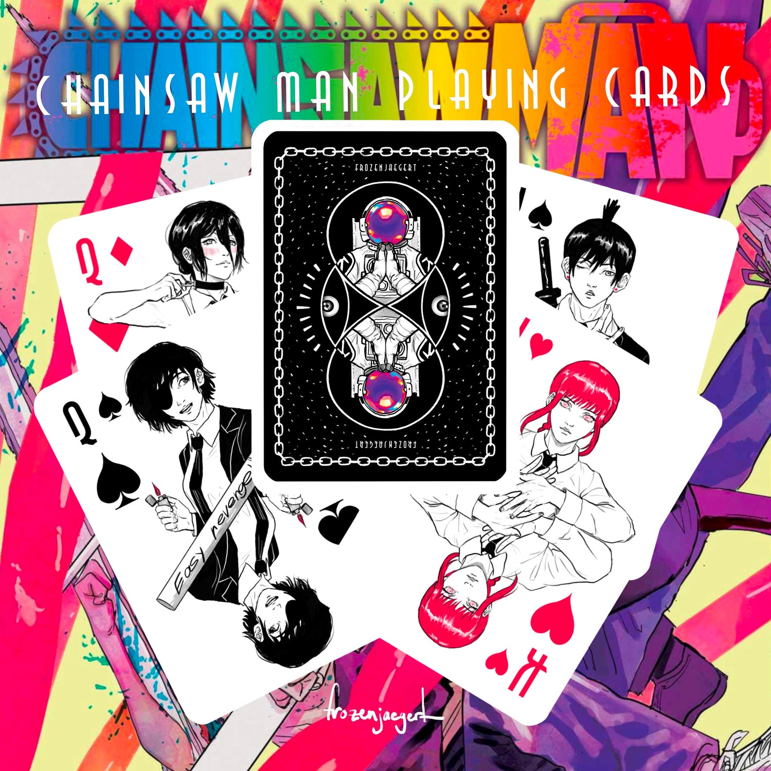 Chainsaw Man Playing Cards // Deck of Cards // Csm // Anime & Etsy