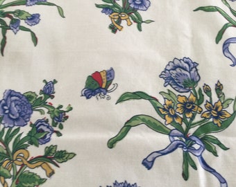 2 pieces of vintage Laura Ashley fabric from 1989