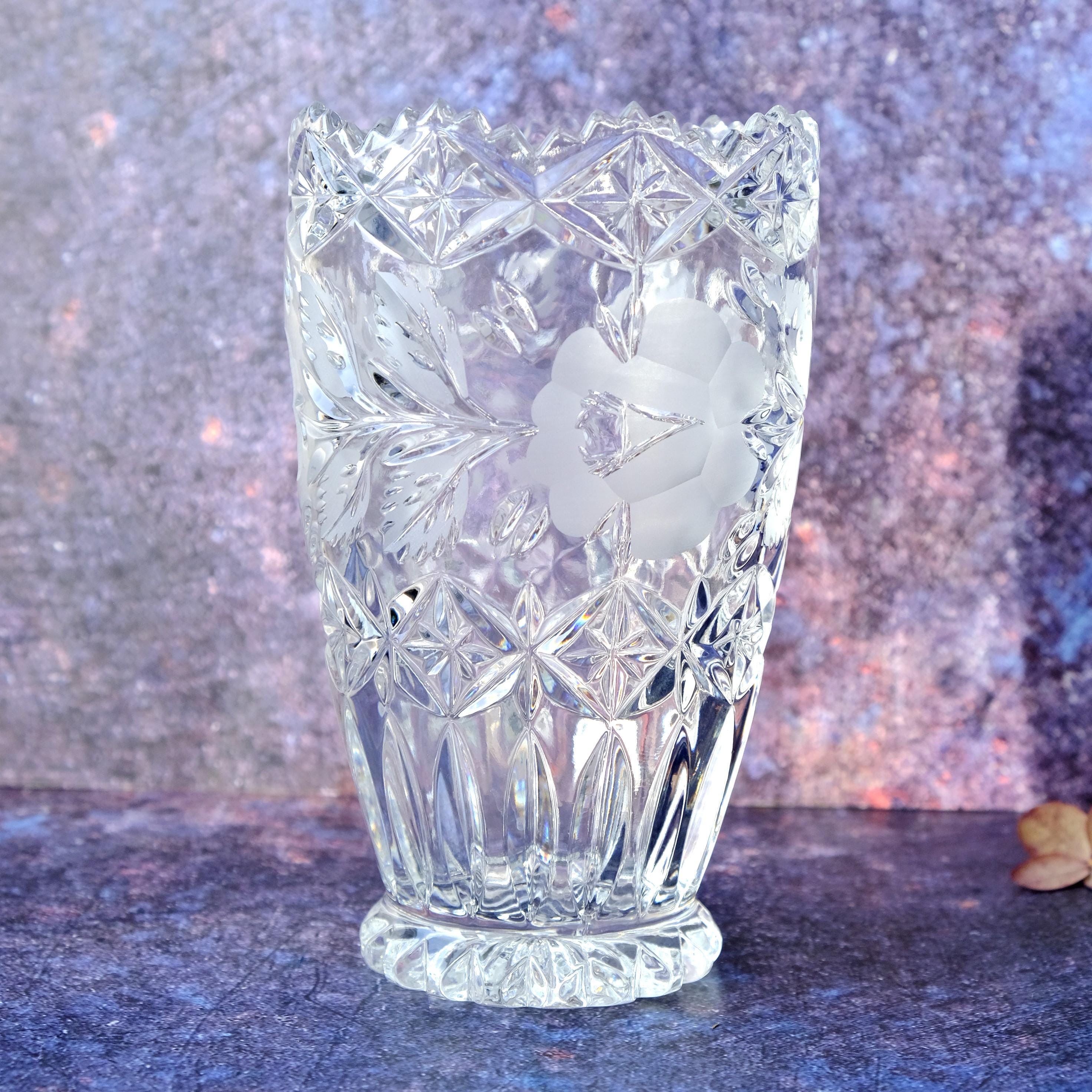Irena Crystal Vase - Etsy