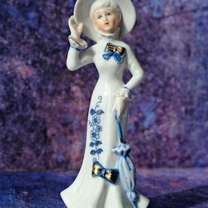 Porcelain Lady With Umbrella - Etsy