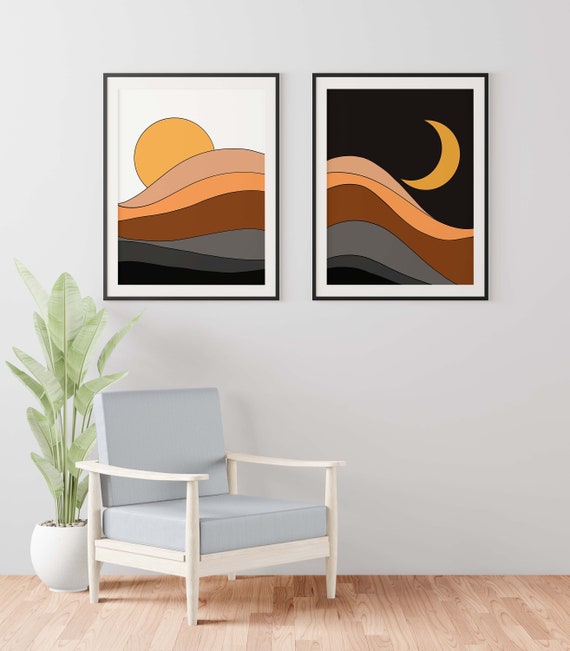 Printable Double set of Wall Poster Landscape poster Etsy