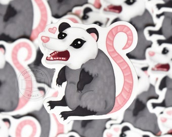 Opossum Love Sticker