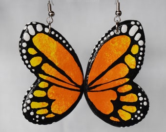 Clay Butterfly Wing Earrings