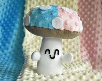 Trans Pride Mushroom Plushie - Pride Month Plush