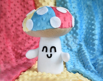 Pansexual Pride Mushroom Plushie - Pride Month Plush