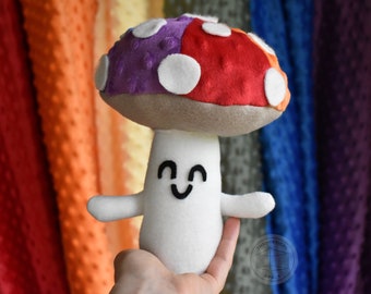Rainbow Mushroom Plushie - Pride Month Plush