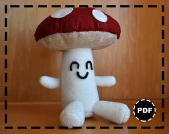 Sewing Pattern - Mushroom Plushie PDF Instructions Included