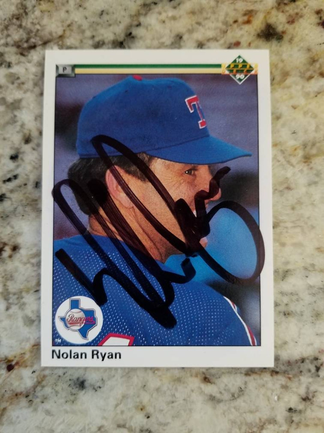 Nolan Ryan 1990 Upper Deck Autographed Card #544 - Etsy
