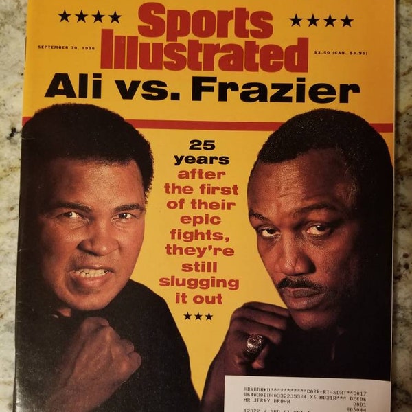 Sports Illustrated September 30, 1996 Ali vs. Frazier Battle Of The Champions