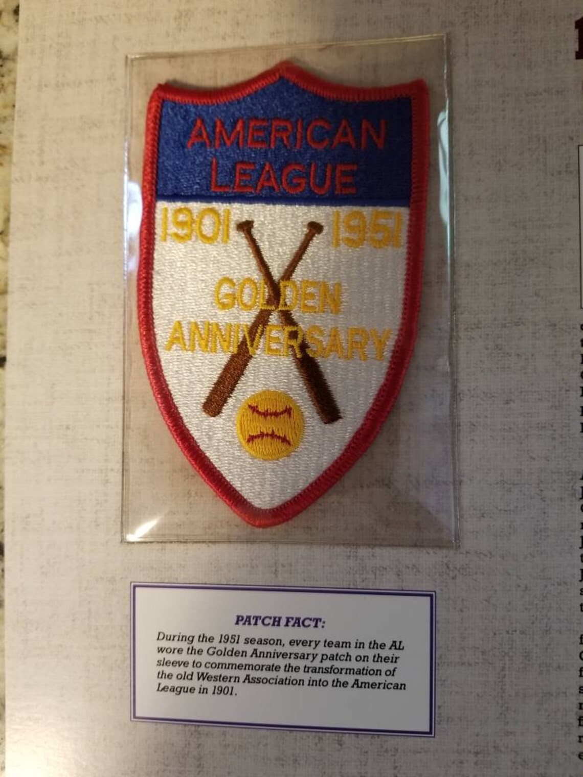 League Anniversary Gifts Vintage 1951 American League Golden Anniversary Willabee