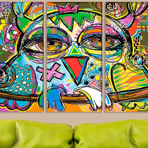 Original Abstract Urban Art Urban Wall Art Colorful Print Etsy