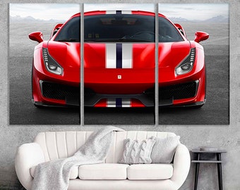 Ferrari art Ferrari wall art Ferrari poster Ferrari print Ferrari photo Ferrari wall decor Ferrari home decor Sport car canvas Canvas prints