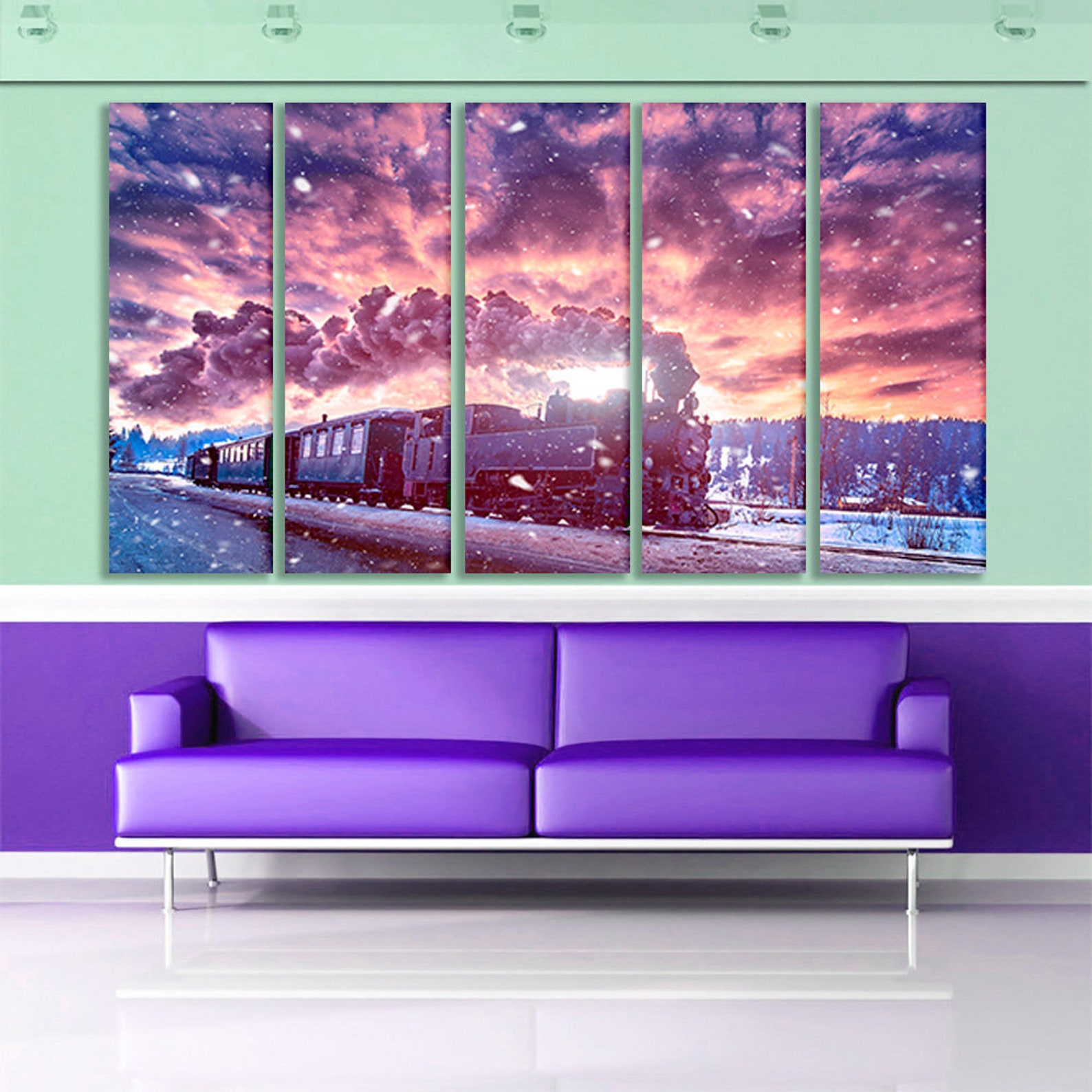 Train Wall Art Train Wall Decor Train Decal Train Print Train Etsy