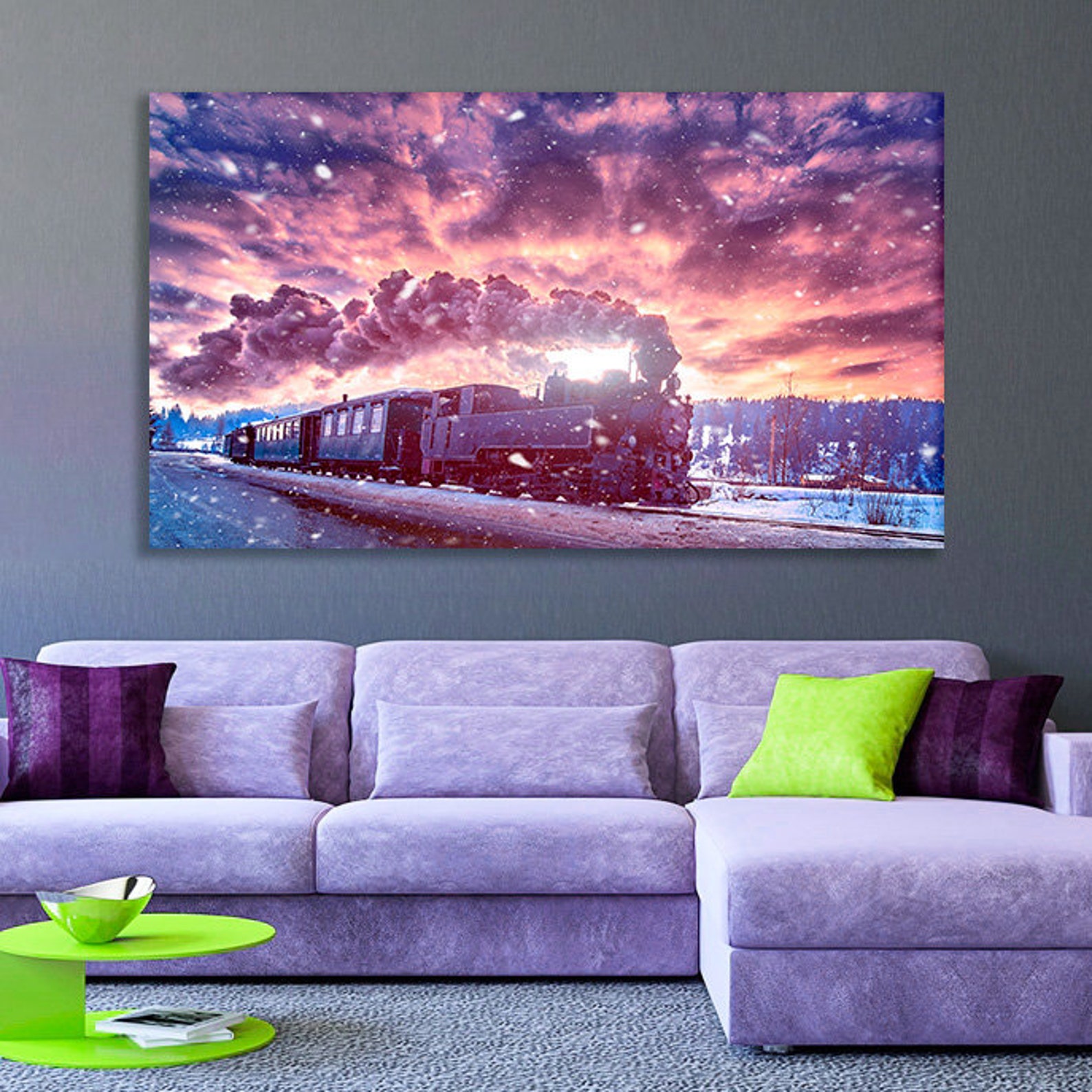 Train Wall Art Train Wall Decor Train Decal Train Print Train Etsy