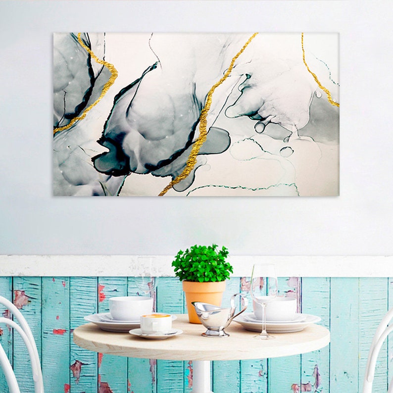 Canvas Wall Art Marble Art Abstract Wall Art Marble Canvas Etsy UK