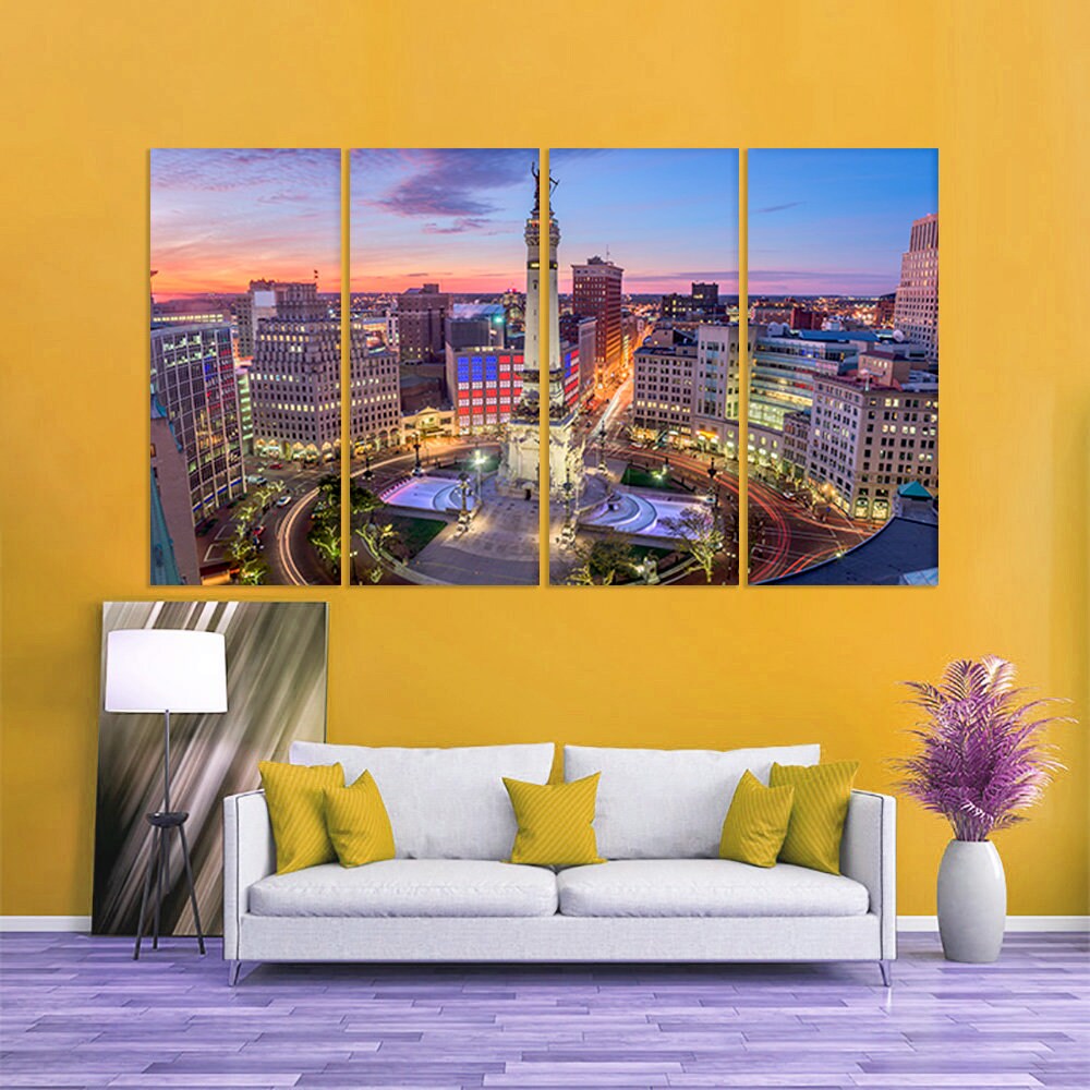 Indiana canvas Indiana wall art Indiana print Indiana photo Etsy