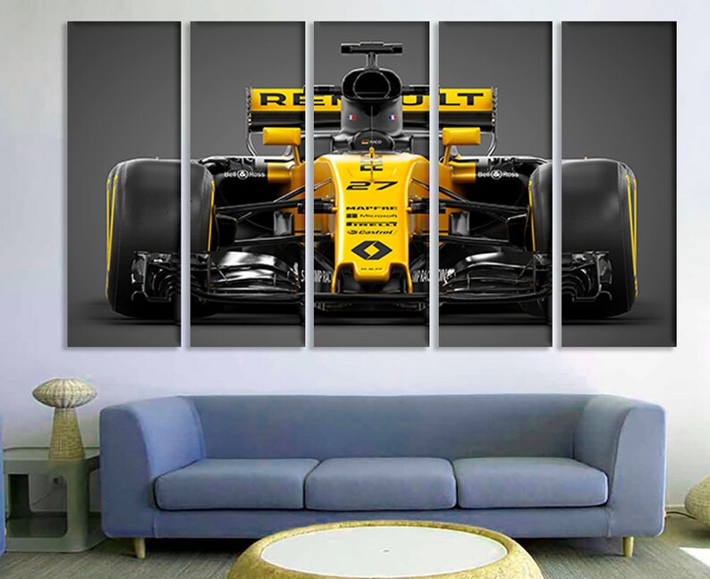 Formula 1 canvas Formula 1 wall art Formula 1 art Formula 1 Etsy