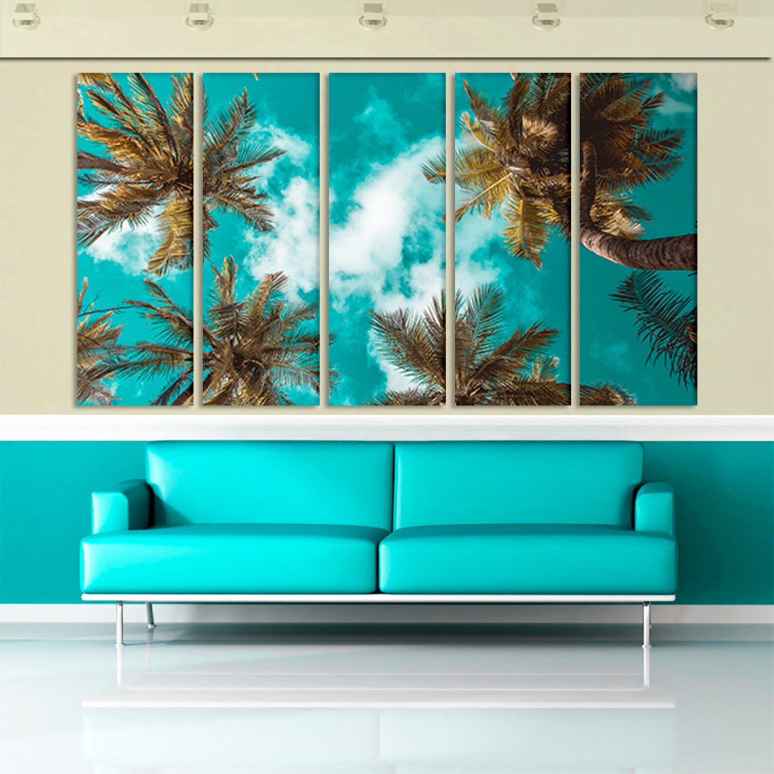 Palm Trees Art Palm Trees Prints Palm Wall Art Palm Trees Wall Etsy