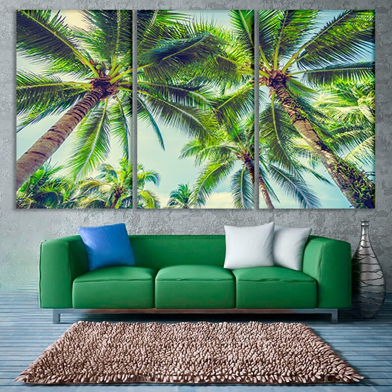 Palm Trees Wall Art Palm Canvas Palm Photo Palm Trees Art Palm Etsy