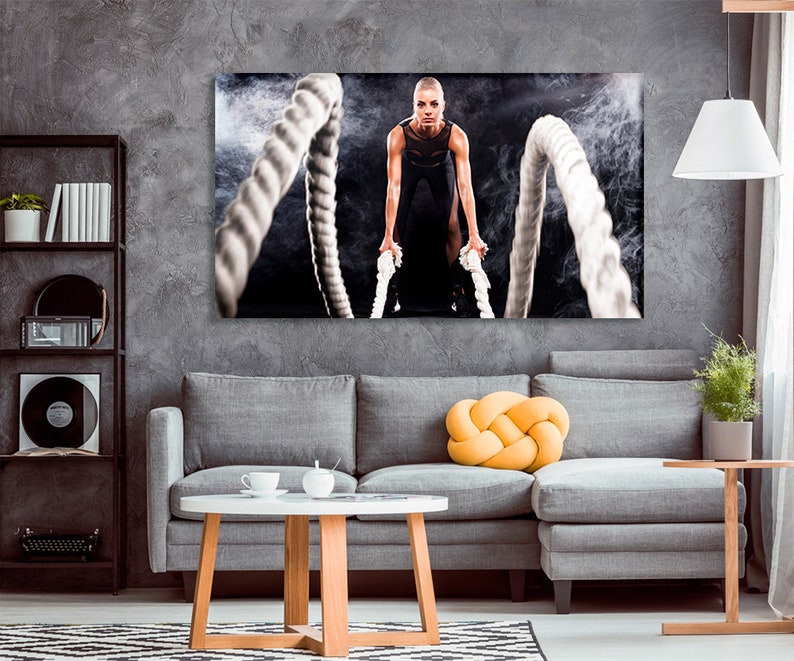 Canvas Set of Gym Gym Wall Art Gym Canvas Gym Wall Decor Sport Etsy