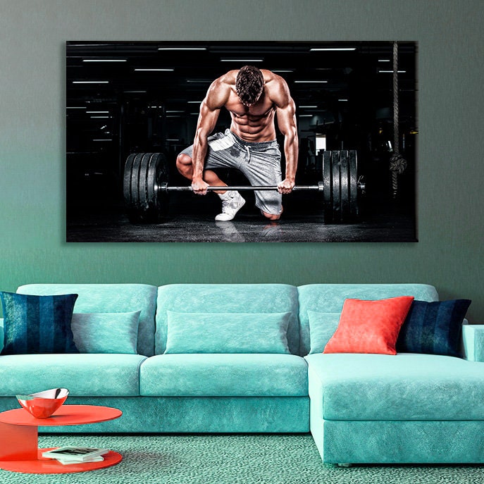 Motivation Wall Decor Motivation Art Gym Wall Art Gym Canvas Etsy