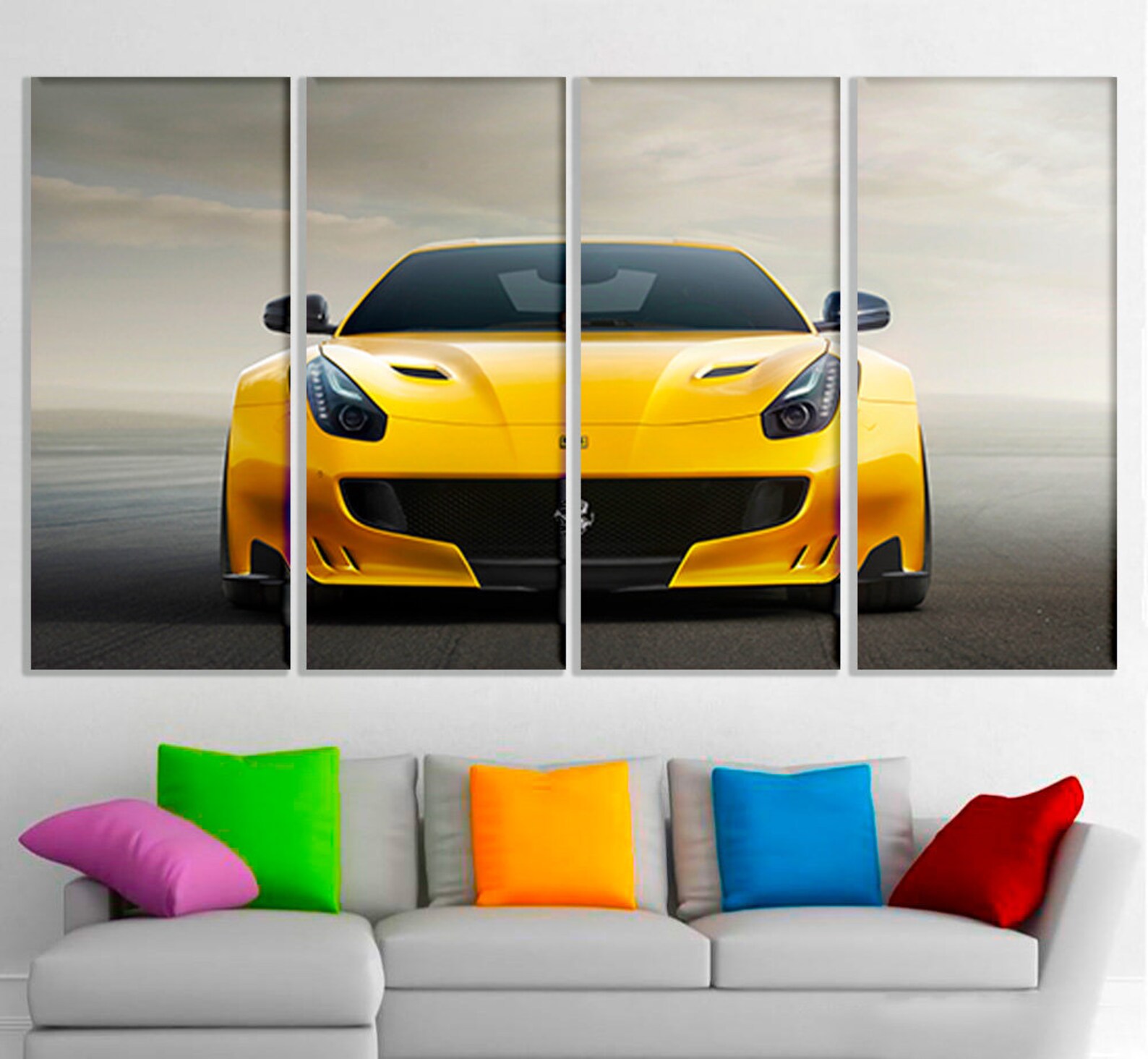 Ferrari Wall Art Ferrari Poster Ferrari Canvas Art Ferrari Etsy