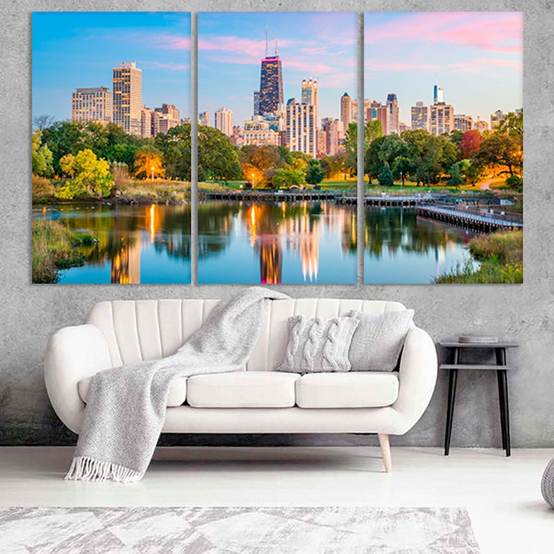Chicago Wall Art Chicago Print Chicago Art Chicago Canvas Etsy