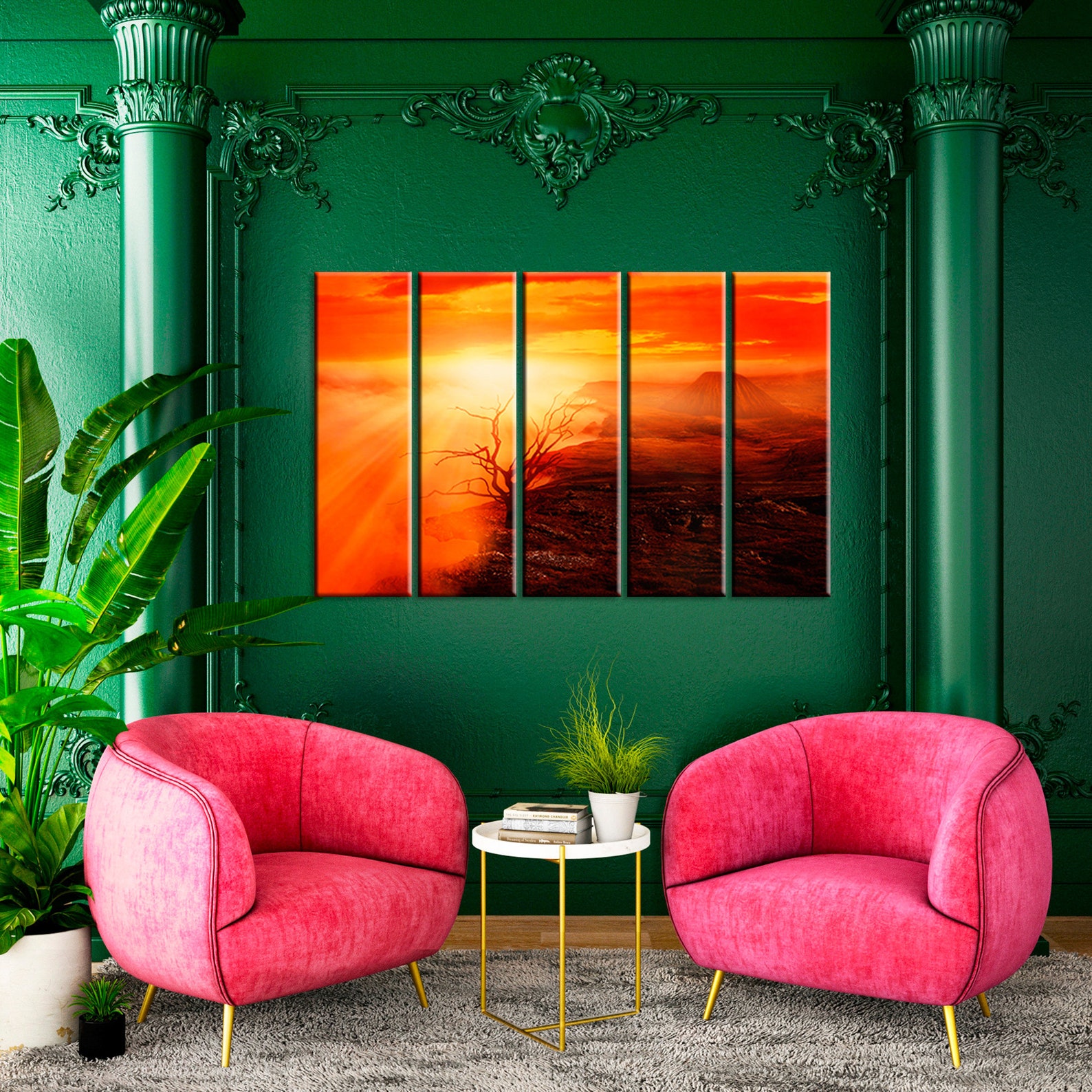 Sunset Wall Art Sunset on Canvas Print Landscape Photography Etsy