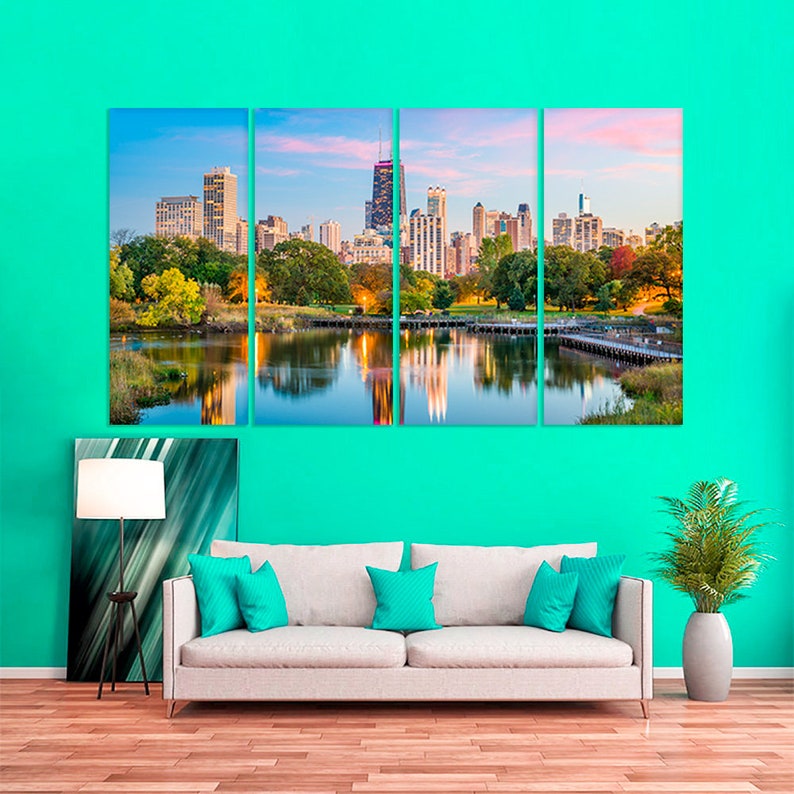 Chicago Wall Art Chicago Print Chicago Art Chicago Canvas Etsy